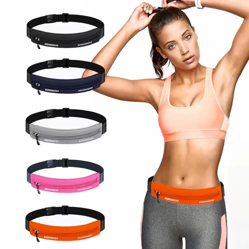 Waterproof Running Waist Pack for Men & Women Fit Zippered Phone Holder Durable Sports Fanny Pack with Key Pouch for Jogging