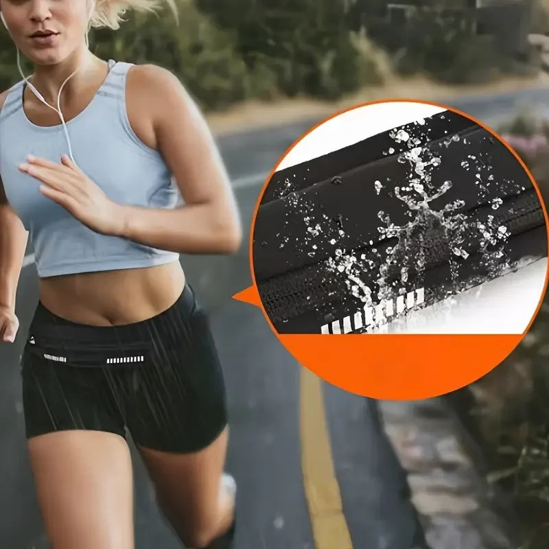 Waterproof Running Waist Pack for Men & Women Fit Zippered Phone Holder Durable Sports Fanny Pack with Key Pouch for Jogging